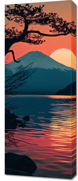 Obraz 40x100cm Góra Wieczorem zdjęcie 1