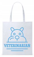 Dla Weterynarza Na Prezent Torba Eco Biała Shopper Z Nadrukiem Ze Zdjęciem