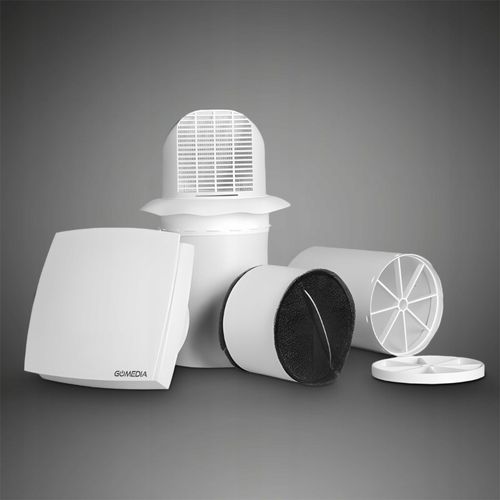 Rekuperator Ścienny Pilot Filtr F3 50 m3/h Wentylator 3 Prędkości Klasa A na Arena.pl