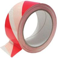 taśma ostrzegawcza biało-czerwona 75-80mm*100m - tasma 80*100