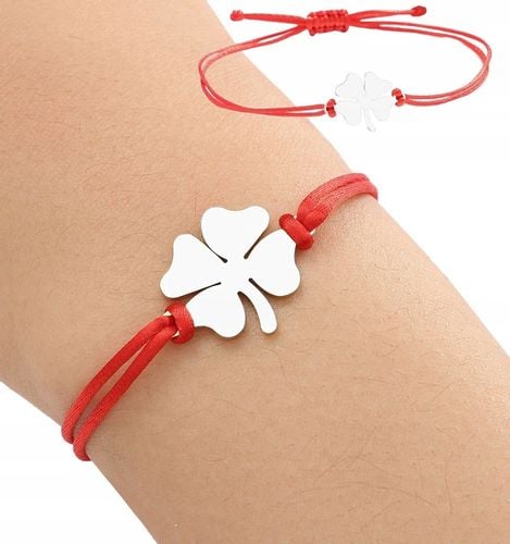 Srebrna Bransoletka Stal Chirurgiczna Rzemyk Posrebrzana 18K na Arena.pl