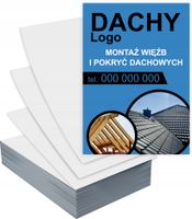 Ulotki A5 reklamowe DACHY MONTAŻ WIĘŹB GOTOWY PROJEKT GRATIS 1000 szt