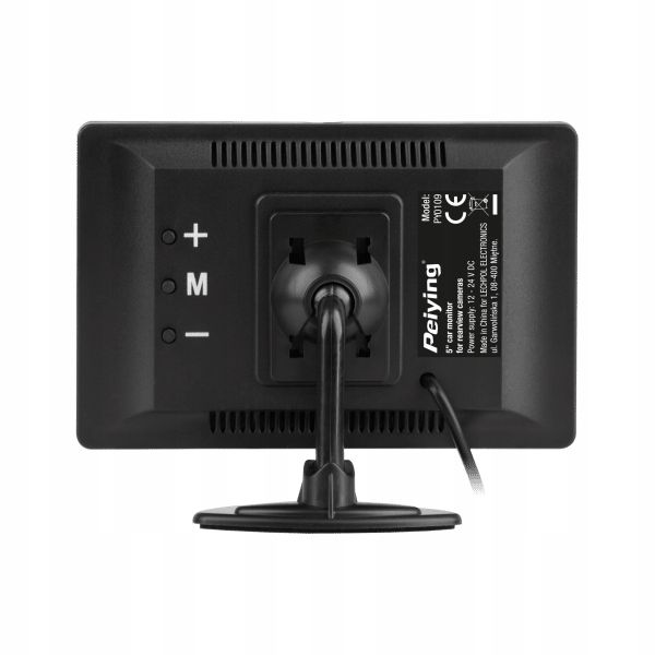 Monitor samochodowy 5" Peiying 12 - 24 V DC zdjęcie 1