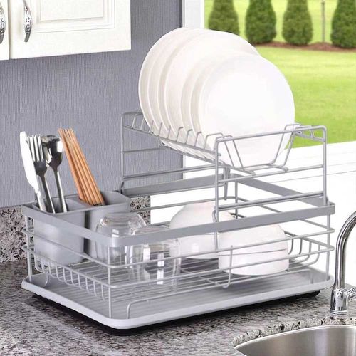SUSZARKA DO NACZYŃ Z OCIEKACZEM I TACĄ E-8086 na Arena.pl