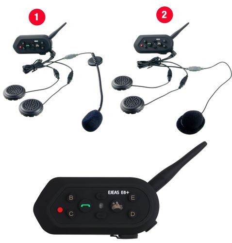 INTERKOM MOTOCYKLOWY EJEAS E6+ BLUETOOTH PILOT na Arena.pl