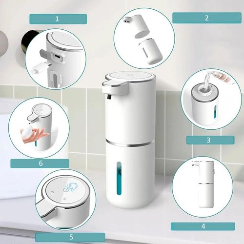 Bezdotykowy automatyczny dozownik mydła żelu szamponu dyspenser płynów na Arena.pl