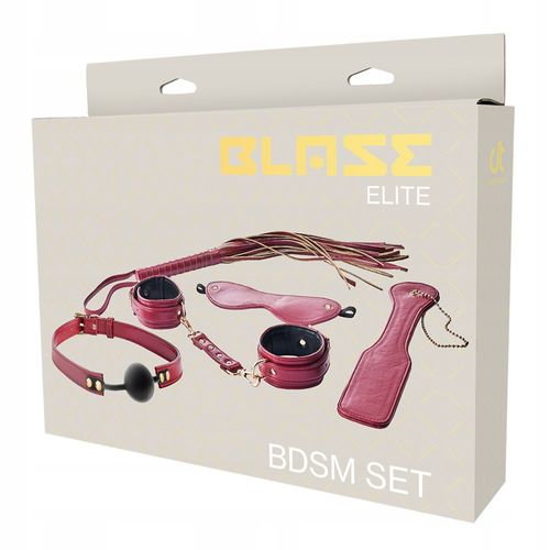 Zestaw BDSM 5 części: packa, bicz, kajdanki, opaska, knebel. na Arena.pl