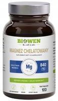 Biowen MAGNEZ CHELATOWANY 840 mg Diglicynian 100 kaps SKURCZE Mięśnie SERCE