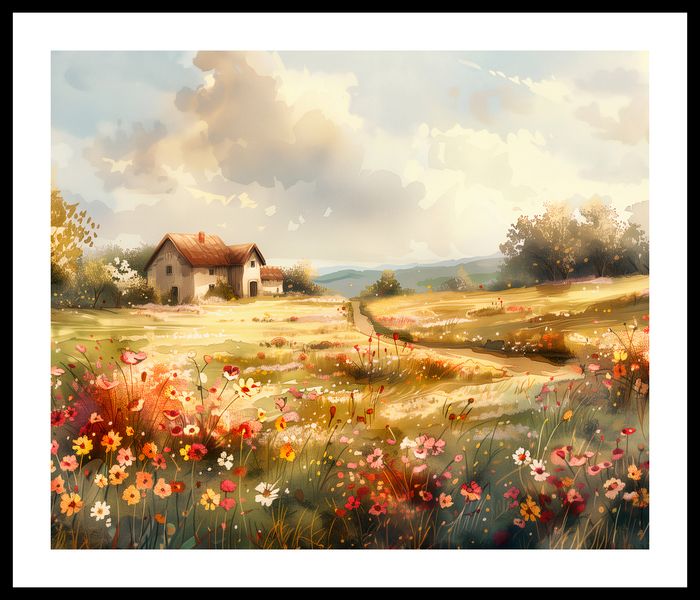 Plakat 60x50cm Sielski Domek zdjęcie 3