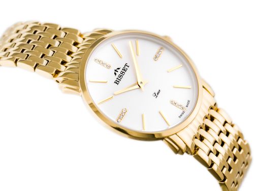 BISSET BSBE54 - gold/white (zb554c) na Arena.pl
