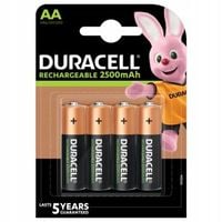4 x akumulator DURACELL AA R6 2500mAh