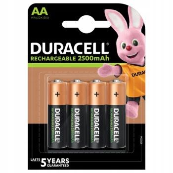 4 x akumulator DURACELL AA R6 2500mAh zdjęcie 1