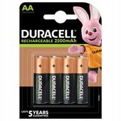4 x akumulator DURACELL AA R6 2500mAh