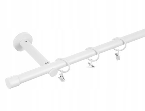 Karnisz METALOWY pojedynczy fi19 mm LOFT - 140cm Czarny mat na Arena.pl