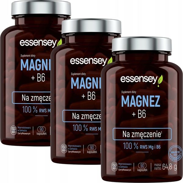 MAGNEZ 100% RWS COMPLEX 4 FORMY + WITAMINA B6 ZMĘCZENIE SKURCZE CYTRYNIAN zdjęcie 1