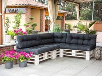 Poduszka ogrodowa na meble z palet, ZESTAW poduszek na meble z palet 120x80