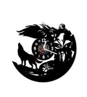Zegar ścienny z płyty winylowej 335.13 Motor i wilk