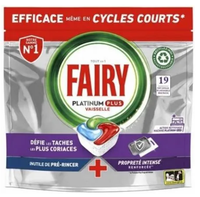 fairy platinum plus vaiselle kapsułki do zmywarki 19 szt.