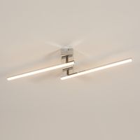 LAMPA SUFITOWA LED CHROM PLAFON OBROTOWY NOWOCZESNA 3000K-6500K DO SALONU
