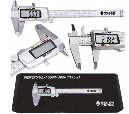 DOKŁADNA Suwmiarka elektroniczna ZE STALI NIERDZEWNEJ cyfrowa 0-150mm na Arena.pl