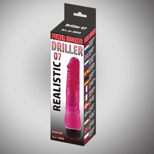driller 07 red 21,5 cm realistic vibrating na Arena.pl
