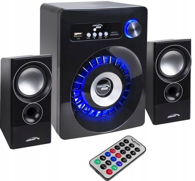 GŁOŚNIKI KOMPUTEROWE 2.1 280W Bluetooth USB SD FM JACK LED Audiocore AC910 zdjęcie 1