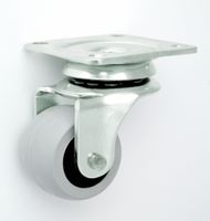 KOŁO MEBLOWE TWORZYWO+GUMA 30MM OBUDOWA SKRĘTNA M32T - KL030 SKR G