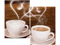 OBRAZ DWIE FILIŻANKI KAWY