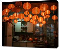 Obraz 70x60cm W Blasku Lampionów