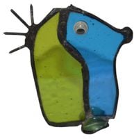 Jeż jeżyk szkło witrażowe dekoracja prezent