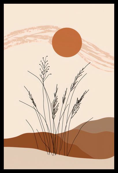 Plakat 30x45cm Złote Źdźbła zdjęcie 2