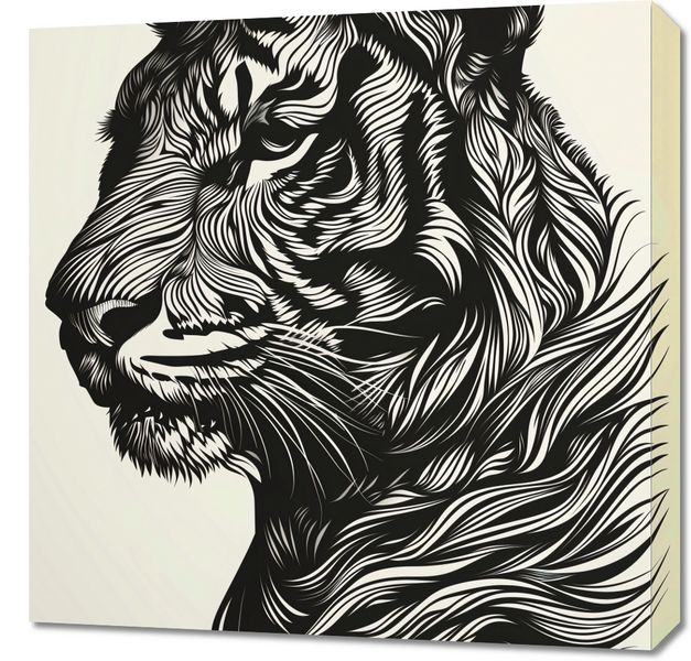 Obraz 60x60cm Tygrysi Gwizd zdjęcie 1