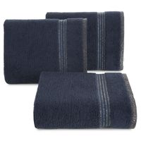 Ręcznik bawełniany frotte z bordiurą FILON09 70X140 granatowy