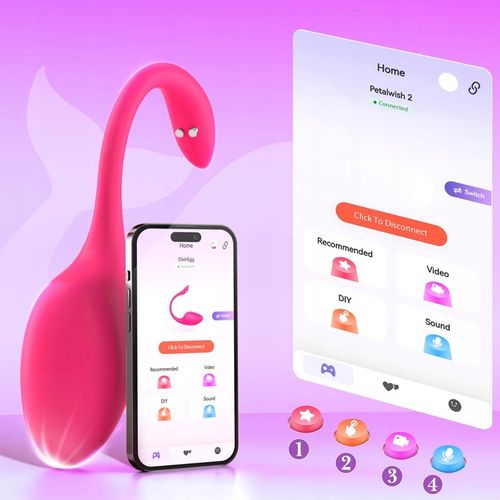 Wibrator dla kobiet sterowany aplikacją, stymulujący wibrujące jaja na Arena.pl