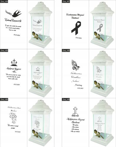 ZNICZ kapliczka WŁASNY GRAWER DLA BABCI lampion na Arena.pl