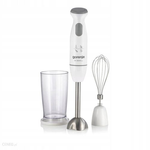 Blender ręczny Gorenje HBC802QW biały rozdrabniacz ubijanie miksuje 800W na Arena.pl