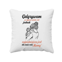Odgrywam w życiu wiele ról - poduszka prezent na Dzień Matki