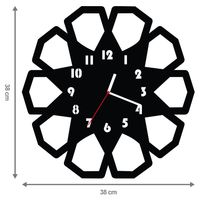 ZEGAR ŚCIENNY GEOMETRIA 38cm M 103.10