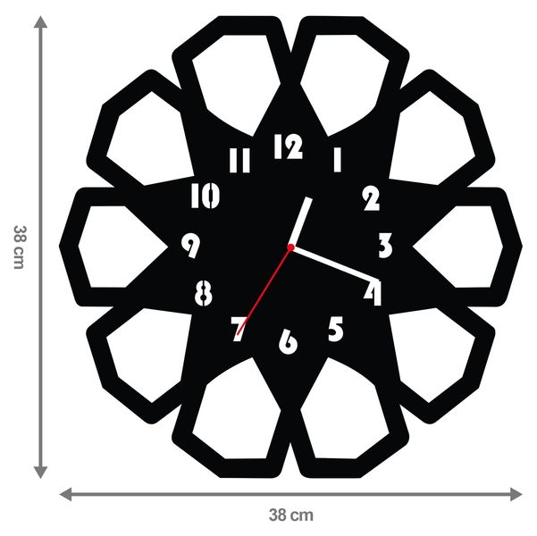 ZEGAR ŚCIENNY GEOMETRIA 38cm M 103.10 zdjęcie 1