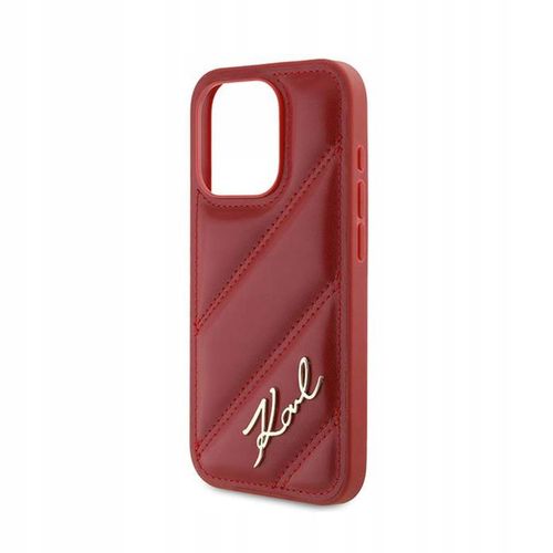 Etui do iPhone 15 Pro Karl Lagerfeld Diagonal Quilted Script Case na Arena.pl