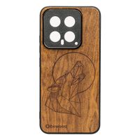 Drewniane Etui Bewood na Xiaomi 14 WILK IMBUIA