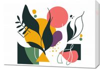 Obraz 70x50cm Kolorowa Abstrakcja Botaniczna