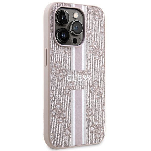 Etui Guess do iPhone 15 Pro, Różowy, MagSafe zdjęcie 4