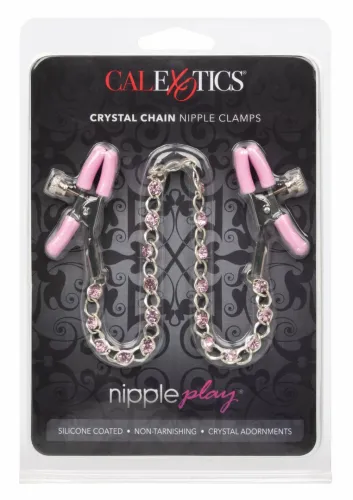 calexotics crystal chain nipple clamps z kryształkami, regulowane na Arena.pl