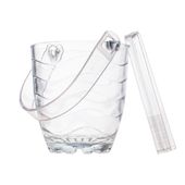 KADAX Pojemnik Na Lód Ze Szczypcami Wiaderko Do Lodu Z Uchwytem Szklany