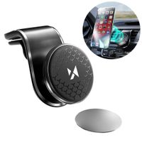 uchwyt magnetyczny na telefon do kratki samochodu obrotowy 360 czarny