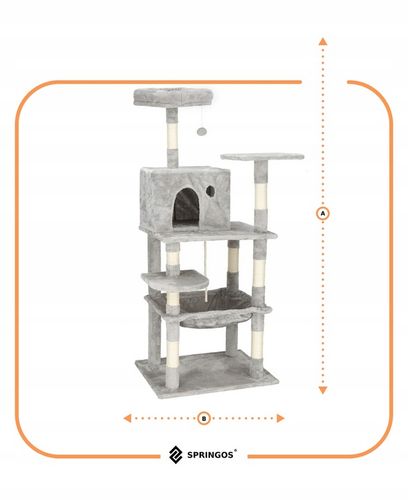 DRAPAK DLA KOTA DUŻY WIEŻA LEG KOTÓW DOMEK SŁUPEK 7 POZIOMÓW WYSOKI na Arena.pl