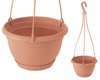 DONICZKA DONICA PRODUKCYJNA WISZĄCA BALKONOWA OKRĄGŁA Z HAKIEM na kwia