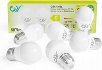 ŻARÓWKA LED NEUTRALNA BIEL, 4,9 W, 4000 K, 807 LUMENÓW, G45/P45 6 szt.