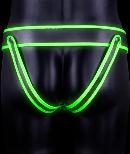 ouch! glow in the dark majtki z klamrą s/m - świecące, regulowane na Arena.pl